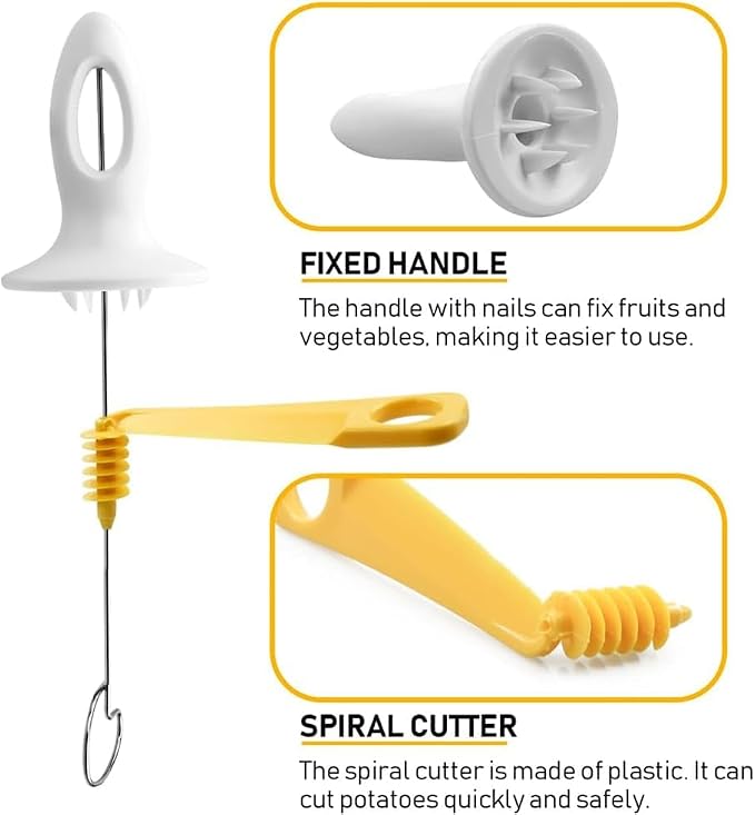 Stainless Steel Tornado Potato Spiral Slicer