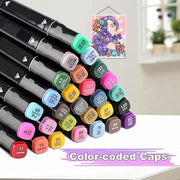 Dual Tip Art Pen Set Alcohol Markers Pen