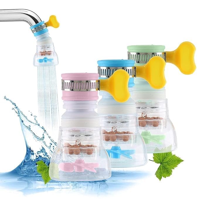 Flexible Anti-Splash Tap Extender with Shower Spray Regulator