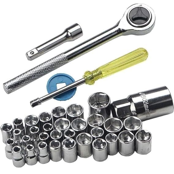 Chrome Vanadium Steel Tool Kit with Carrying Case