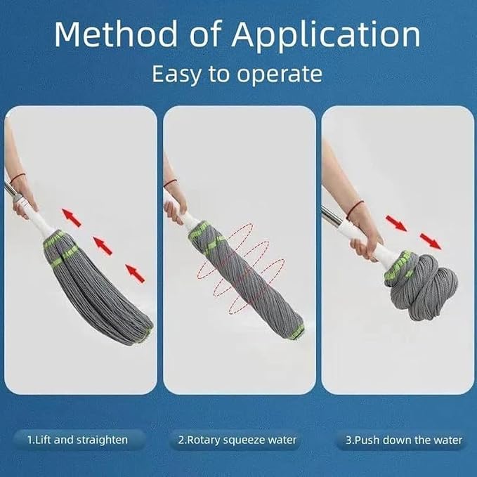 Squeeze Twist Mop with Self Wringing