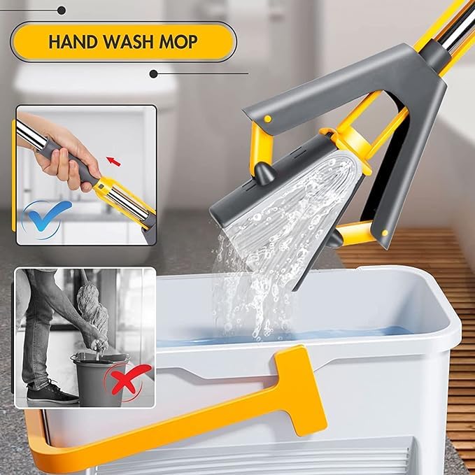 Sponge Mop with 1 Super Absorption Sponge Head