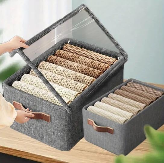 Fabric Clothes Storage Box for Wardrobe & Cupboard