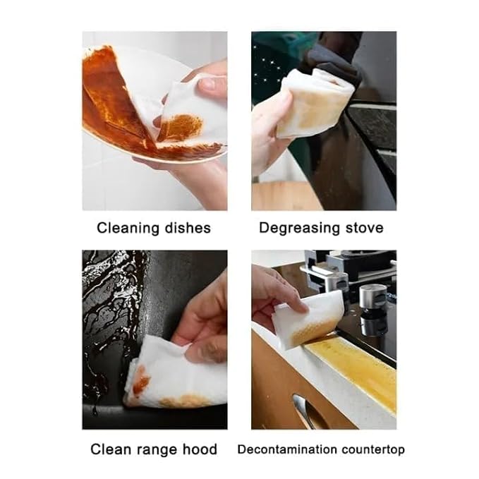 Heavy Oil & Grease Remover Wet Wipes for Kitchen