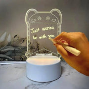 Transparent Dry Erase Memo Board with Sticky Notes Holder