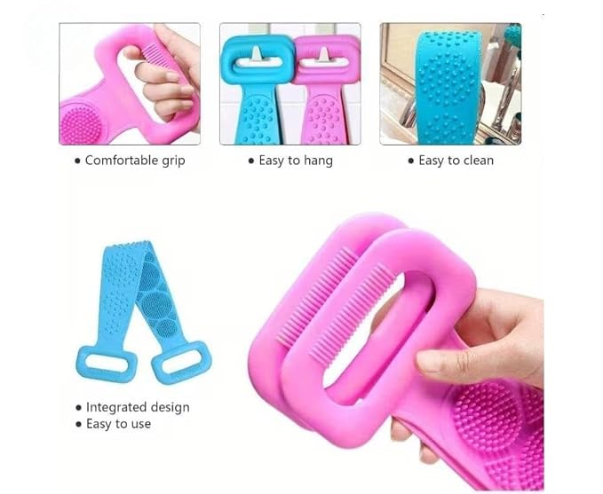 Double Sided Bath Brush Belt for Deep Cleaning