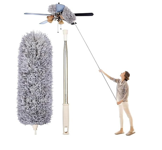 Microfiber Dusting Tool with Detachable Head