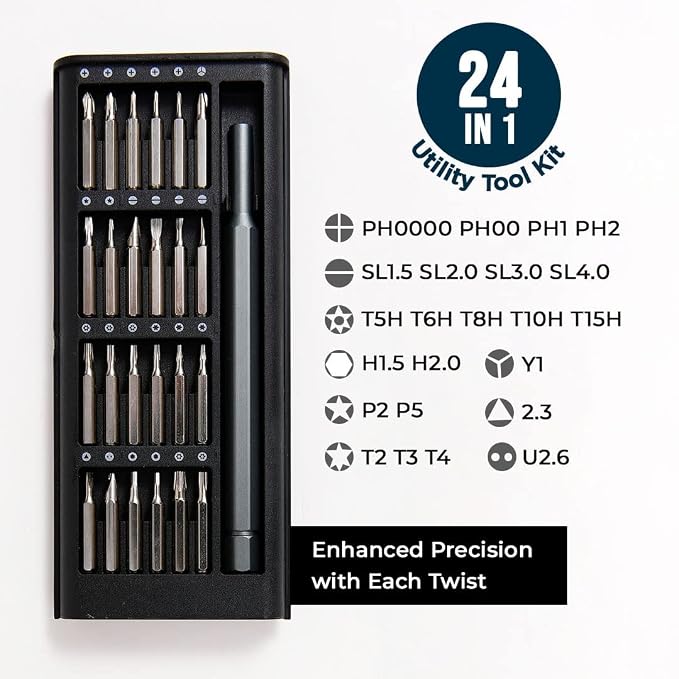 24 Piece Precision Screwdriver Set