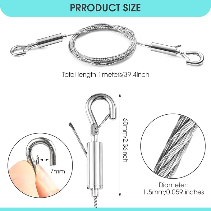 Heavy Duty Stainless Steel Clothesline Rope
