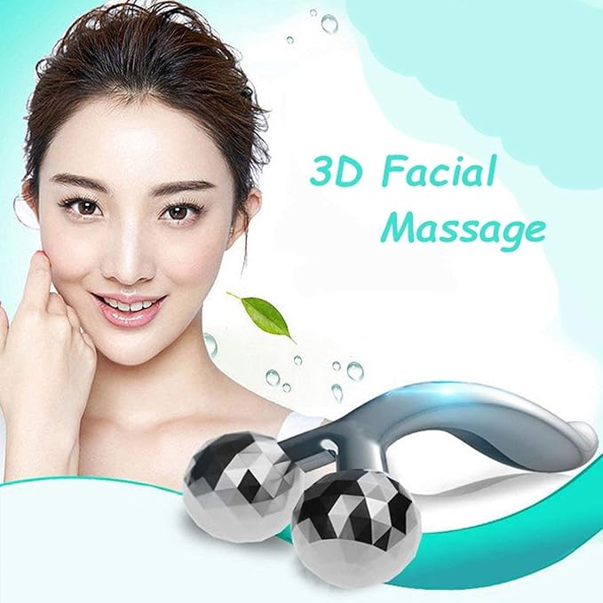 Manual 3D Massager Roller 360 Rotate Face
