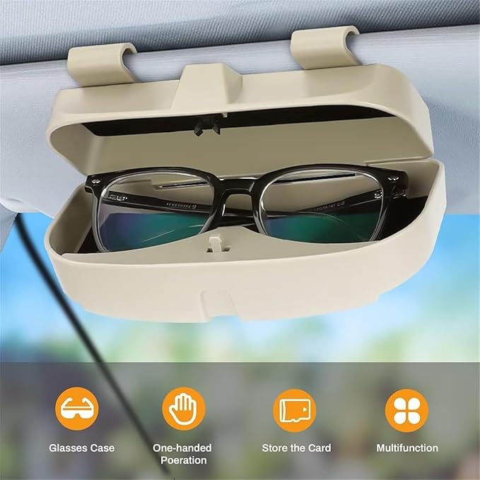 Plastic Eyeglasses Clip Storage Case Holder Organizer