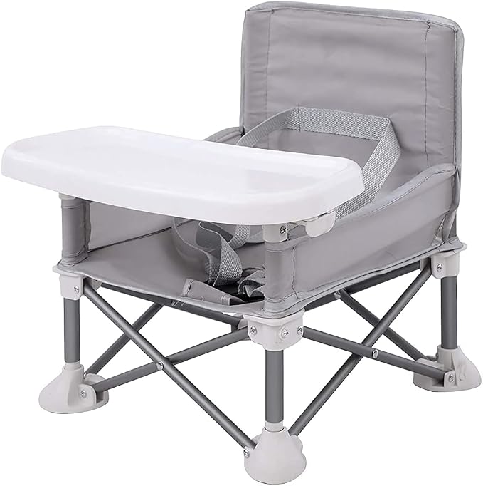 Folding Portable High Chair with Tray Baby