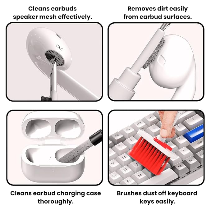 5-in-1 Laptop Cleaning Brush Keyboard Cleaning Kit with Keycap Puller