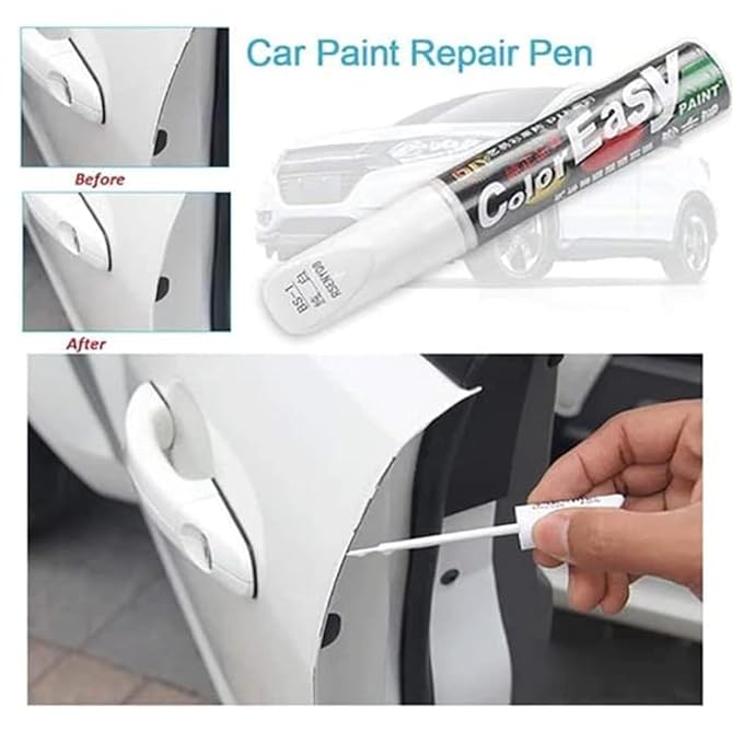 WHITE Car Scratch Remover Touch Up Paint Pen