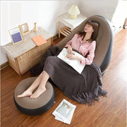 Inflatable Sofa Chair and Footstool Outdoor Folding Sofa