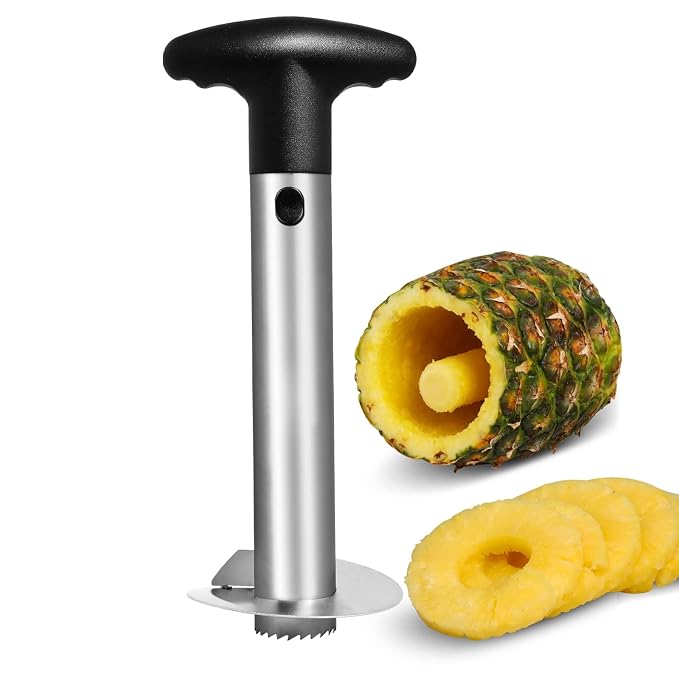 Pineapple Corer with Food Grade Stainless Steel Blade and ABS Grip