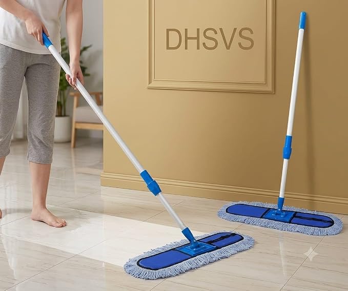 Microfiber Dry Mop with Adjustable Handle