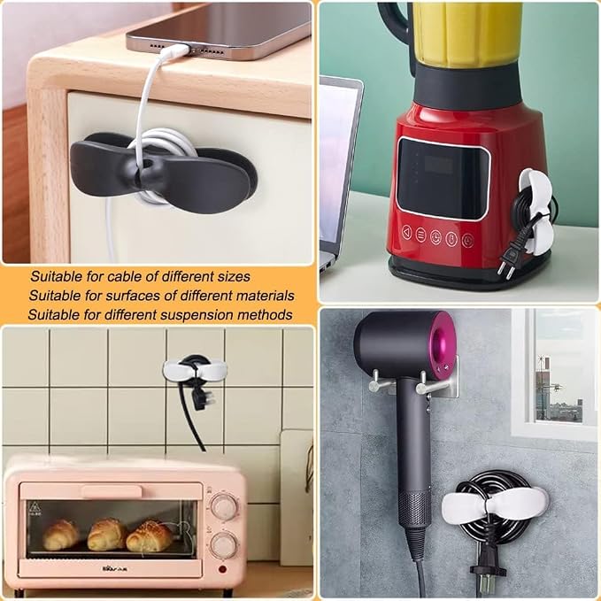Self Adhesive Silicone Cord Holder