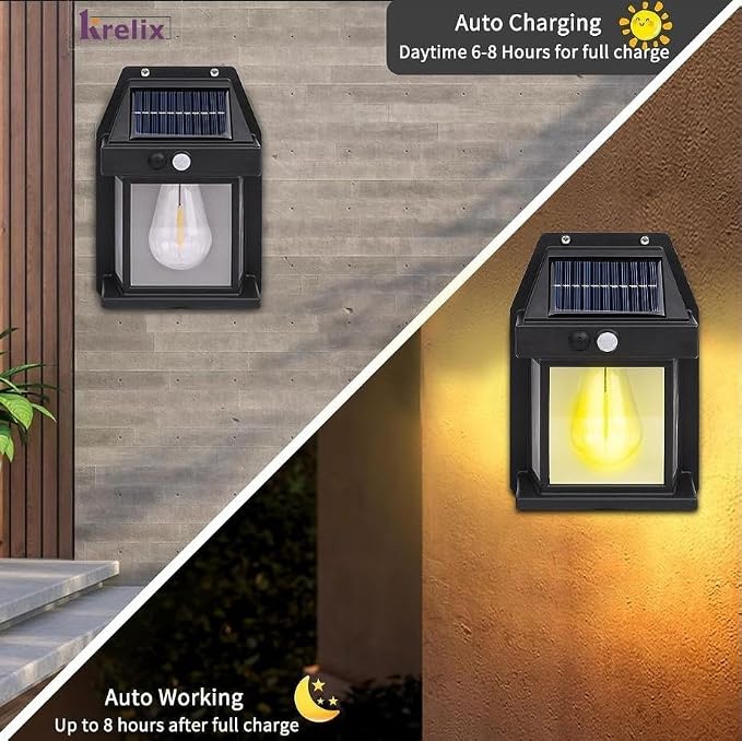 Solar Induction Wall Lamp Outdoor with Motion Sensor