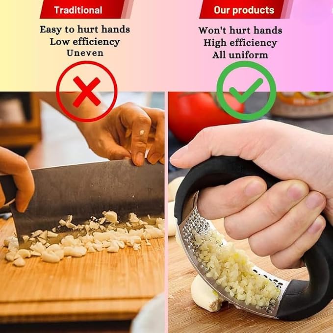 Garlic Crusher Stainless Steel Pre Ginger Squeezer