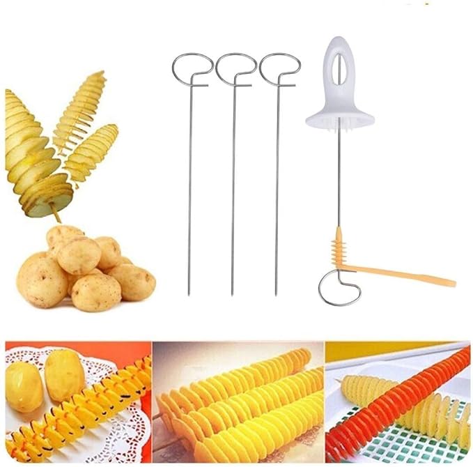 Stainless Steel Tornado Potato Spiral Slicer