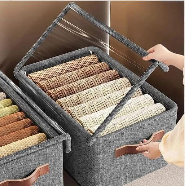 Fabric Clothes Storage Box for Wardrobe & Cupboard