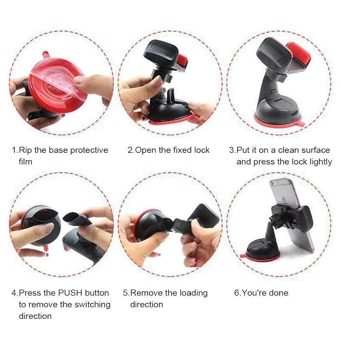 Silicone Sucker Car Mobile Phone Holder for Dashboard