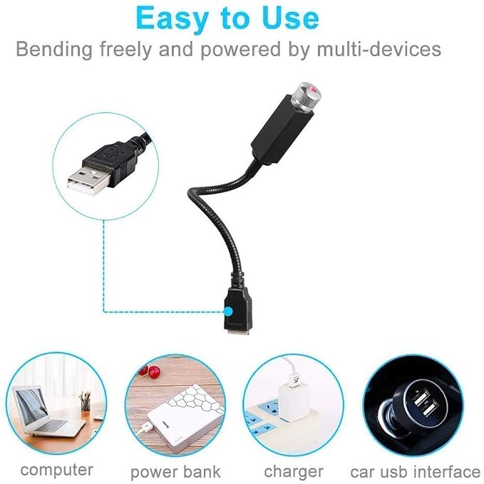 360° Rotation Flexible Laser Ambient Lamp