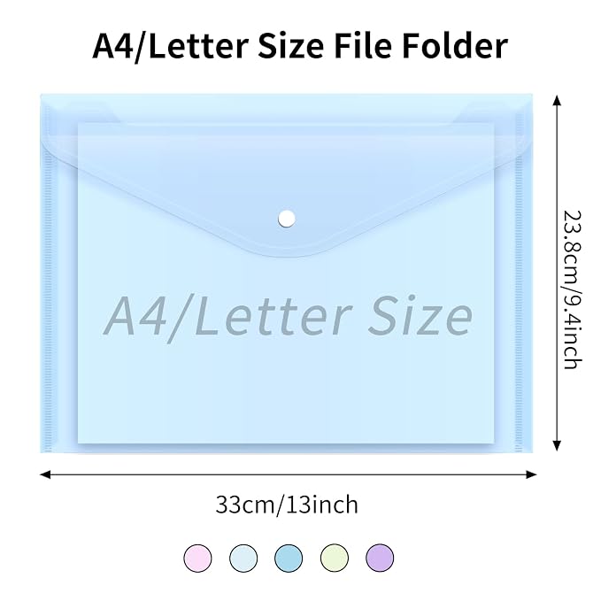 Plastic Poly Folders for Documents