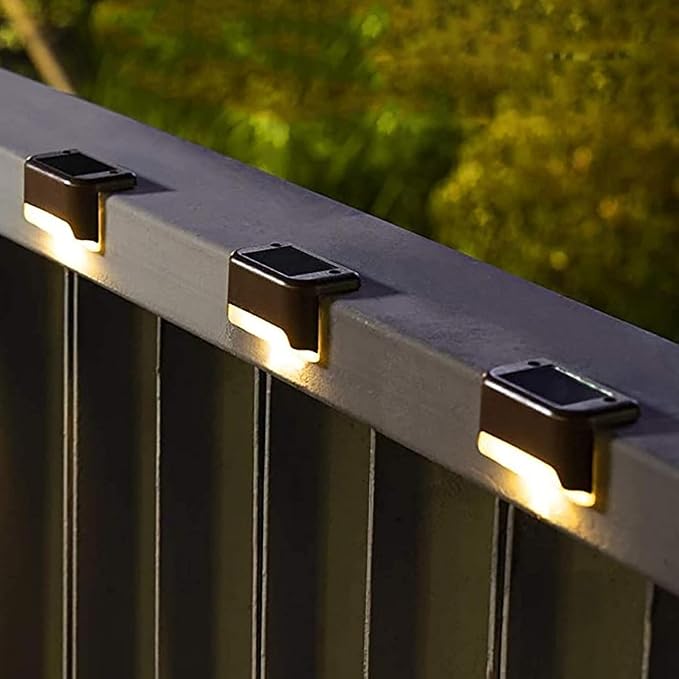 Solar Deck Lights Fence Post Solar Lights for Patio Pool Stairs Step