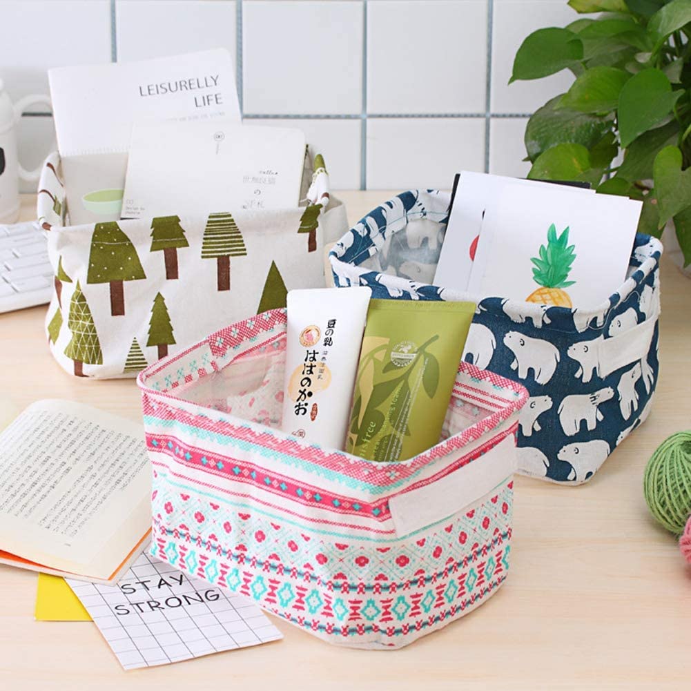 Foldable Fabric Storage Basket Bin for Clothes