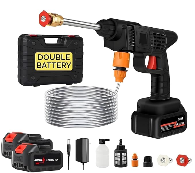 Portable Power Washer with Adjustable Nozzle
