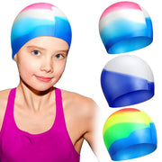 Swim Cap Kids Waterproof Silicone Swimming Caps