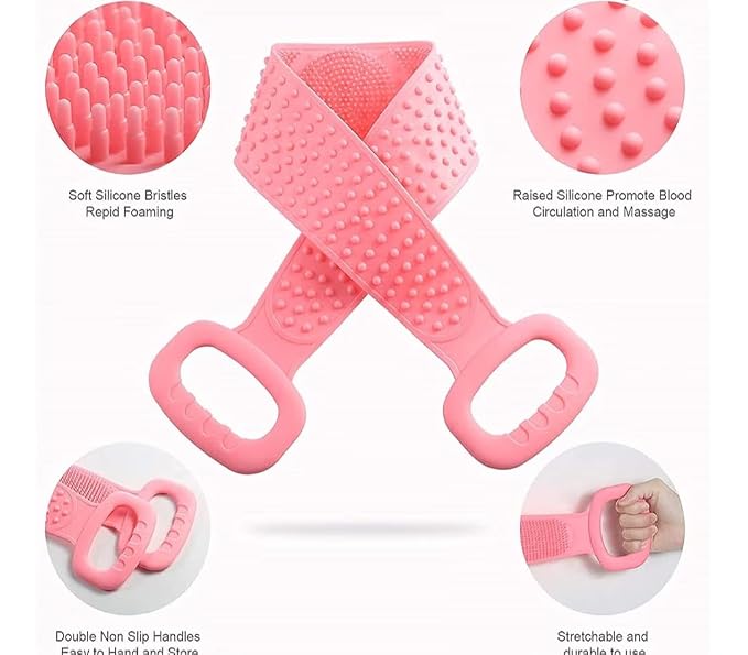 Double Sided Bath Brush Belt for Deep Cleaning
