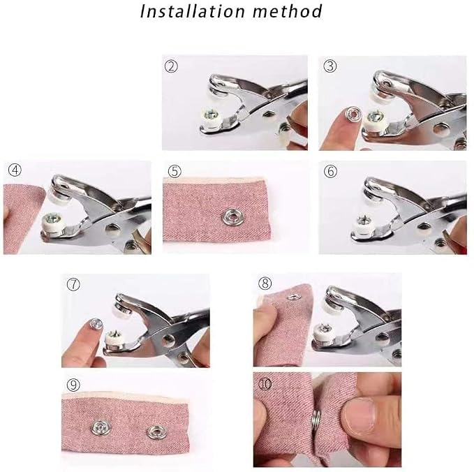 Heavy Duty Hand Press Tool for Metal Eyelets & Fabric Repair