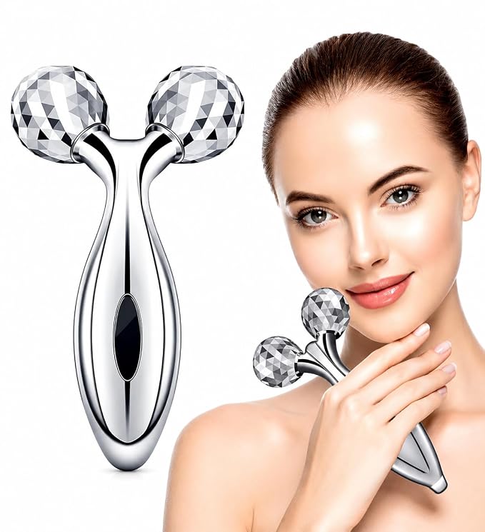 Manual 3D Massager Roller 360 Rotate Face