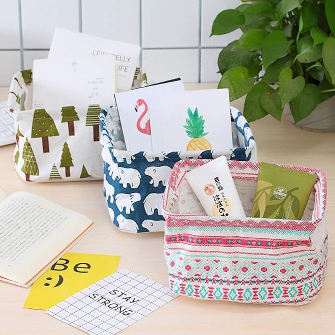 Foldable Fabric Storage Basket Bin for Clothes