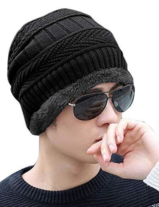Winter Beanie Hats Scarf Set Neck Warmer