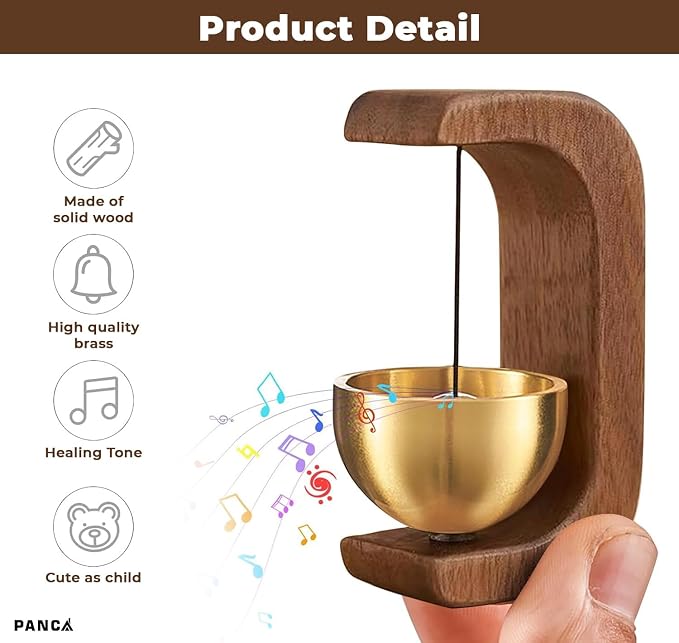 Decorative Magnetic Wooden Doorbell