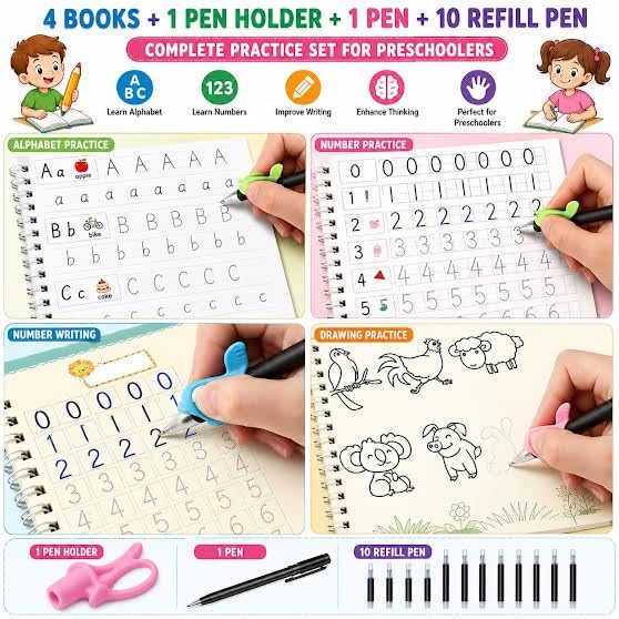 Sank Magic Practice Copybook Set Reusable