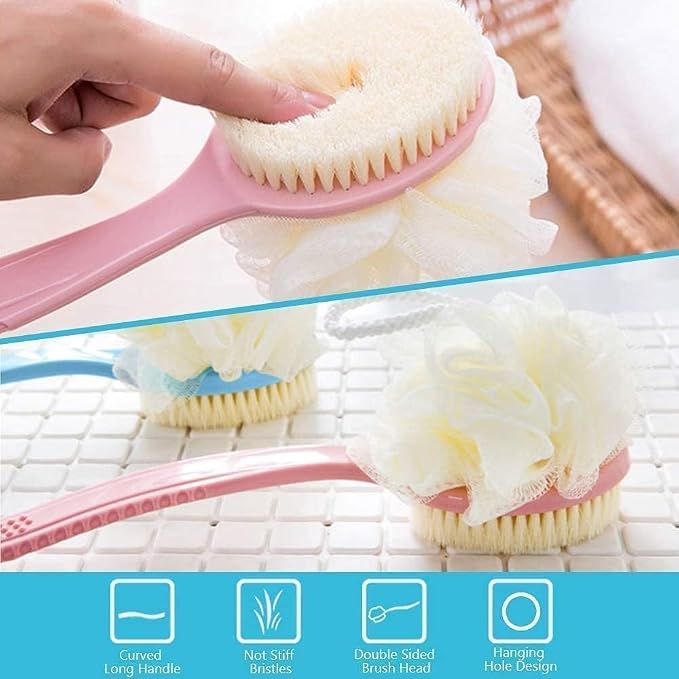 Long Handle Bath Body Brush for Shower & Bath