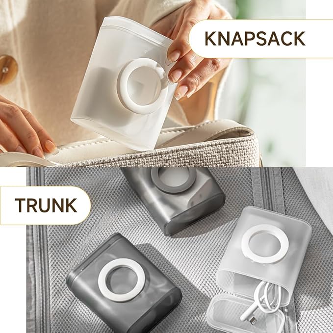 Phone Holder Cable Box with Folding Stand