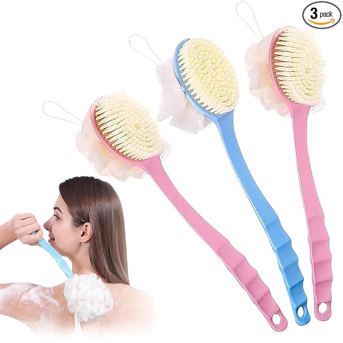 Long Handle Bath Body Brush for Shower & Bath