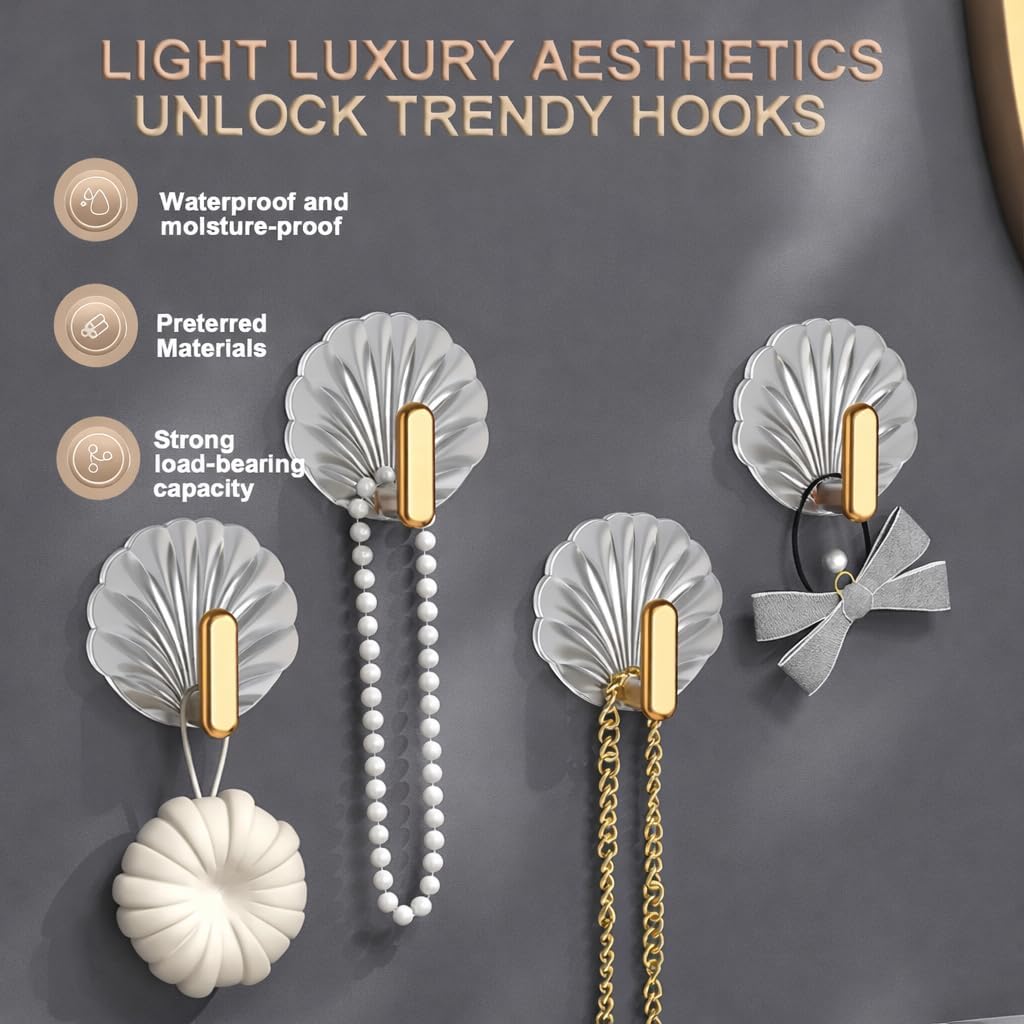 Luxury Transparent Base Wall Hooks