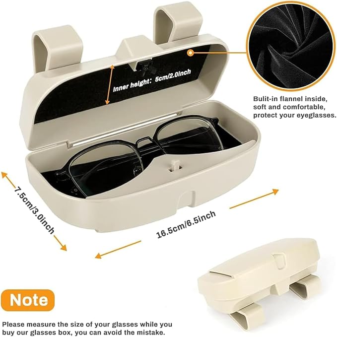 Plastic Eyeglasses Clip Storage Case Holder Organizer