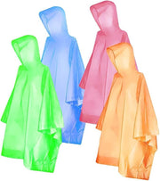 Ponchos Multi-colored Raincoat for Camping Hiking Traveling