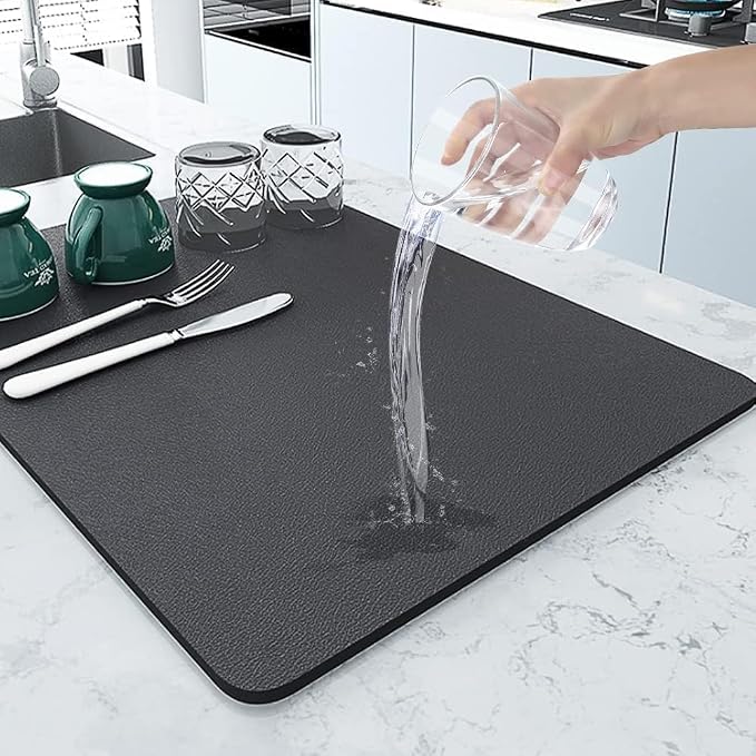 Super Absorbent Dish Drying Mat for Kitchen Counter