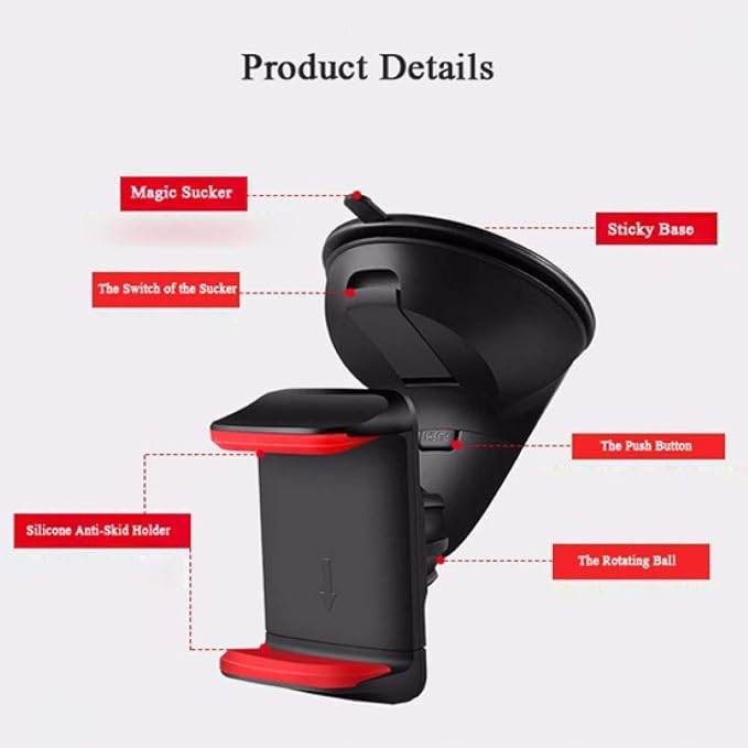Silicone Sucker Car Mobile Phone Holder for Dashboard