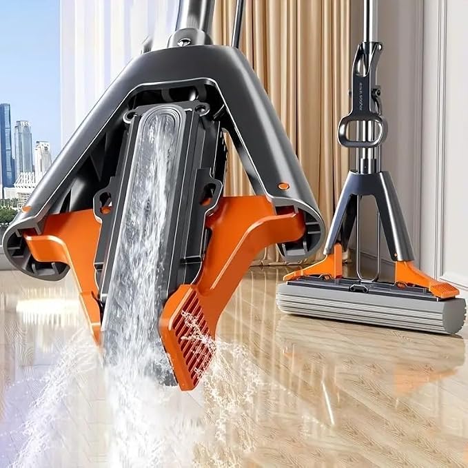 Sponge Mop with 1 Super Absorption Sponge Head