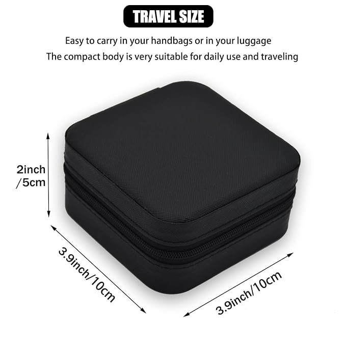 Leather Small Jewelry Box For Travel Portable Jewelry Case